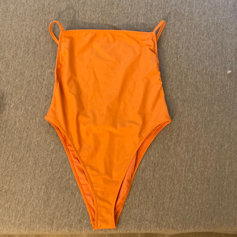 Orange backless bikini sz L